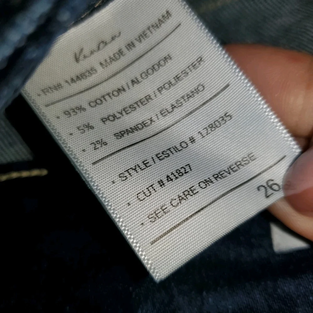 Kancan Jeans High Rise Skinny Double Button Sz 26 - Picture 3 of 4